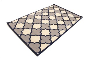 Multicolored Trellis 5X8 Hand-Tufted Modern Rug