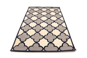 Multicolored Trellis 5X8 Hand-Tufted Modern Rug
