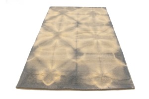Gray Cream Tie-Dye 5X8 Hand-Tufted Modern Rug