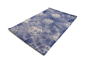 Purple-navy Tie-Dye 5X8 Hand-Tufted Modern Rug