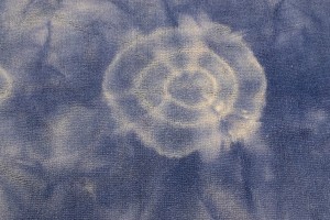 Purple-navy Tie-Dye 5X8 Hand-Tufted Modern Rug