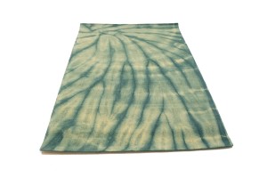 Green Tie-Dye 5X8 Hand-Tufted Modern Rug