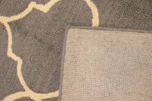 Taupe Trellis 5X8 Hand-Tufted Modern Rug
