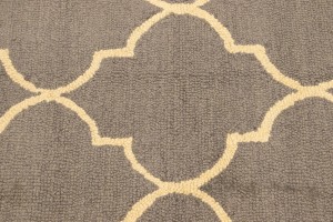 Taupe Trellis 5X8 Hand-Tufted Modern Rug