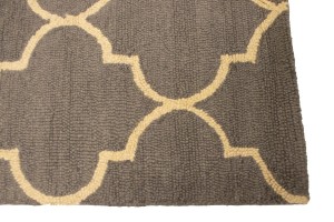 Taupe Trellis 5X8 Hand-Tufted Modern Rug