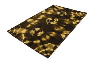 Dark Brown Tie-Dye 5X8 Hand-Tufted Modern Rug