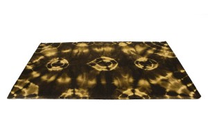 Dark Brown Tie-Dye 5X8 Hand-Tufted Modern Rug