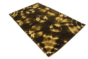 Dark Brown Tie-Dye 5X8 Hand-Tufted Modern Rug