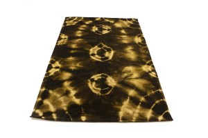 Dark Brown Tie-Dye 5X8 Hand-Tufted Modern Rug