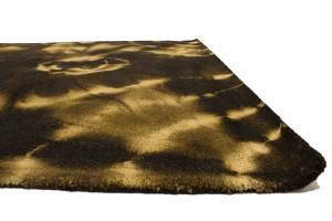 Dark Brown Tie-Dye 5X8 Hand-Tufted Modern Rug