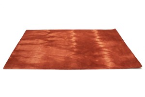 Rusty Red Tie-Dye 5X8 Hand-Tufted Modern Rug