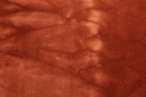 Rusty Red Tie-Dye 5X8 Hand-Tufted Modern Rug
