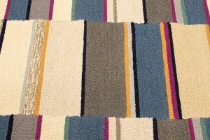 Multicolored Stripes 5X8 Hand-Tufted Modern Rug