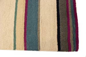 Multicolored Stripes 5X8 Hand-Tufted Modern Rug