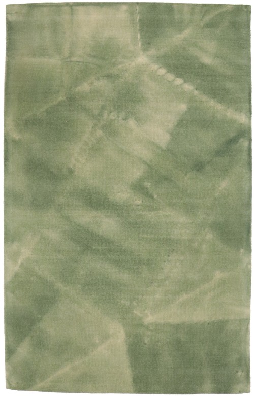 Green Tie-Dye 5X8 Hand-Tufted Modern Rug