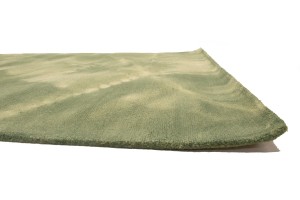 Green Tie-Dye 5X8 Hand-Tufted Modern Rug