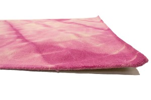 Fuchsia Tie-Dye 5X8 Hand-Tufted Modern Rug