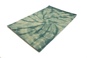 Green Tie-Dye 5X8 Hand-Tufted Modern Rug