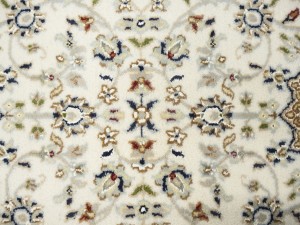 Cream Floral 3X23 Indo-Nain Oriental Runner Rug