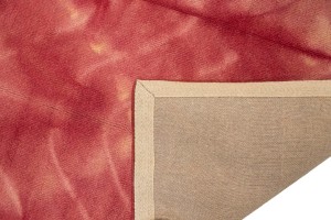 Deep Blush Tie-Dye 5X8 Hand-Tufted Modern Rug