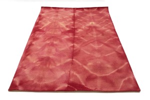 Deep Blush Tie-Dye 5X8 Hand-Tufted Modern Rug