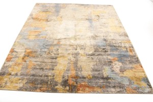 Multicolored Abstract 8X10 Modern Rug
