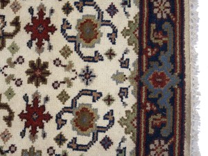 Cream Floral 3X16 Chobi Oriental Runner Rug
