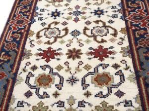 Cream Floral 3X16 Chobi Oriental Runner Rug