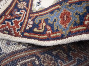 Cream Floral 3X16 Chobi Oriental Runner Rug