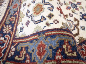 Cream Floral 3X16 Chobi Oriental Runner Rug