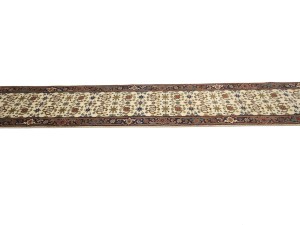 Cream Floral 3X16 Chobi Oriental Runner Rug