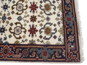 Cream Floral 3X16 Chobi Oriental Runner Rug