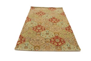 Multicolored Floral 5X8 Hand-Tufted Modern Rug