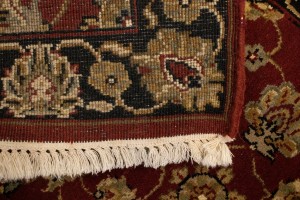 Red Floral 3X8 Indo-Kashan Oriental Runner Rug