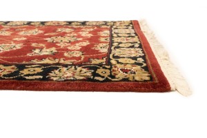 Red Floral 3X8 Indo-Kashan Oriental Runner Rug