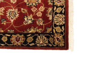 Red Floral 3X8 Indo-Kashan Oriental Runner Rug