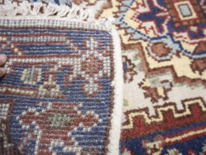 Cream Floral 3X16 Heriz Serapi Oriental Runner Rug