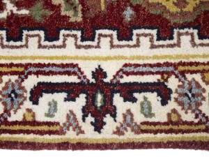 Red Floral 3X16 Heriz Serapi Oriental Runner Rug