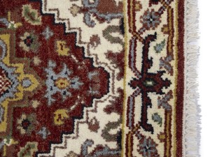 Red Floral 3X16 Heriz Serapi Oriental Runner Rug