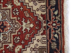 Red Floral 2'6X16'8 Heriz Serapi Oriental Runner Rug
