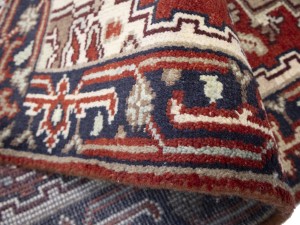 Red Floral 2'6X16'8 Heriz Serapi Oriental Runner Rug
