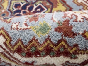 Light Gray Floral 3X16 Heriz Serapi Oriental Runner Rug