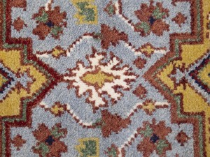 Light Gray Floral 3X16 Heriz Serapi Oriental Runner Rug