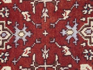 Red Floral 2'5X16 Heriz Serapi Oriental Runner Rug