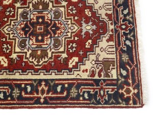 Red Floral 2'5X16 Heriz Serapi Oriental Runner Rug