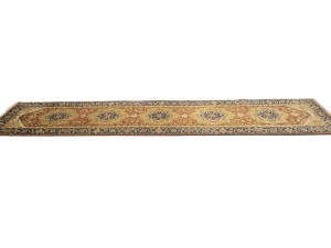 Rusty Red Floral 3X12 Heriz Serapi Oriental Runner Rug