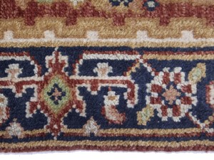 Rusty Red Floral 3X12 Heriz Serapi Oriental Runner Rug