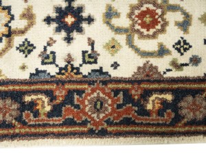 Cream Floral 2'6X23'4 Chobi Oriental Runner Rug