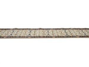 Cream Floral 2'6X23'4 Chobi Oriental Runner Rug
