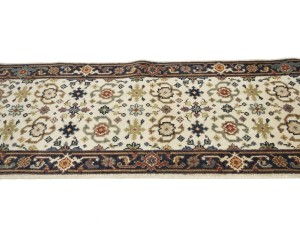 Cream Floral 2'6X23'4 Chobi Oriental Runner Rug